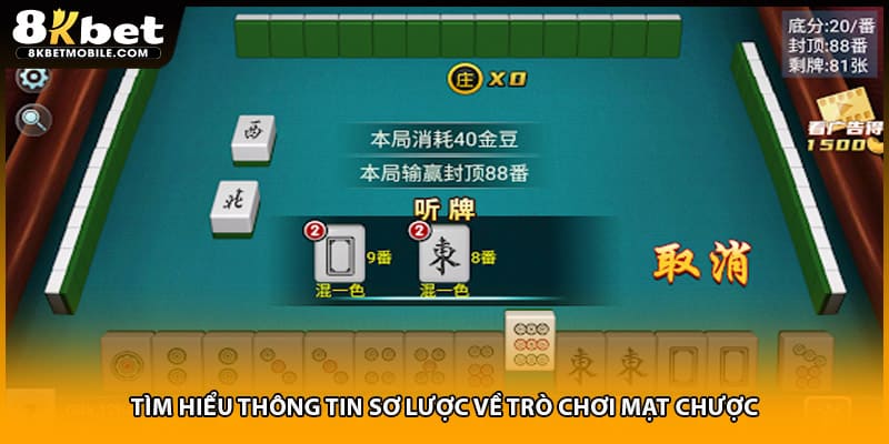 Tìm hiểu thông tin sơ lược về trò chơi mạt chược